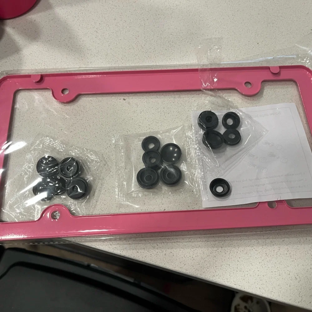 Pink License Plate Frame - Picture 2 of 3